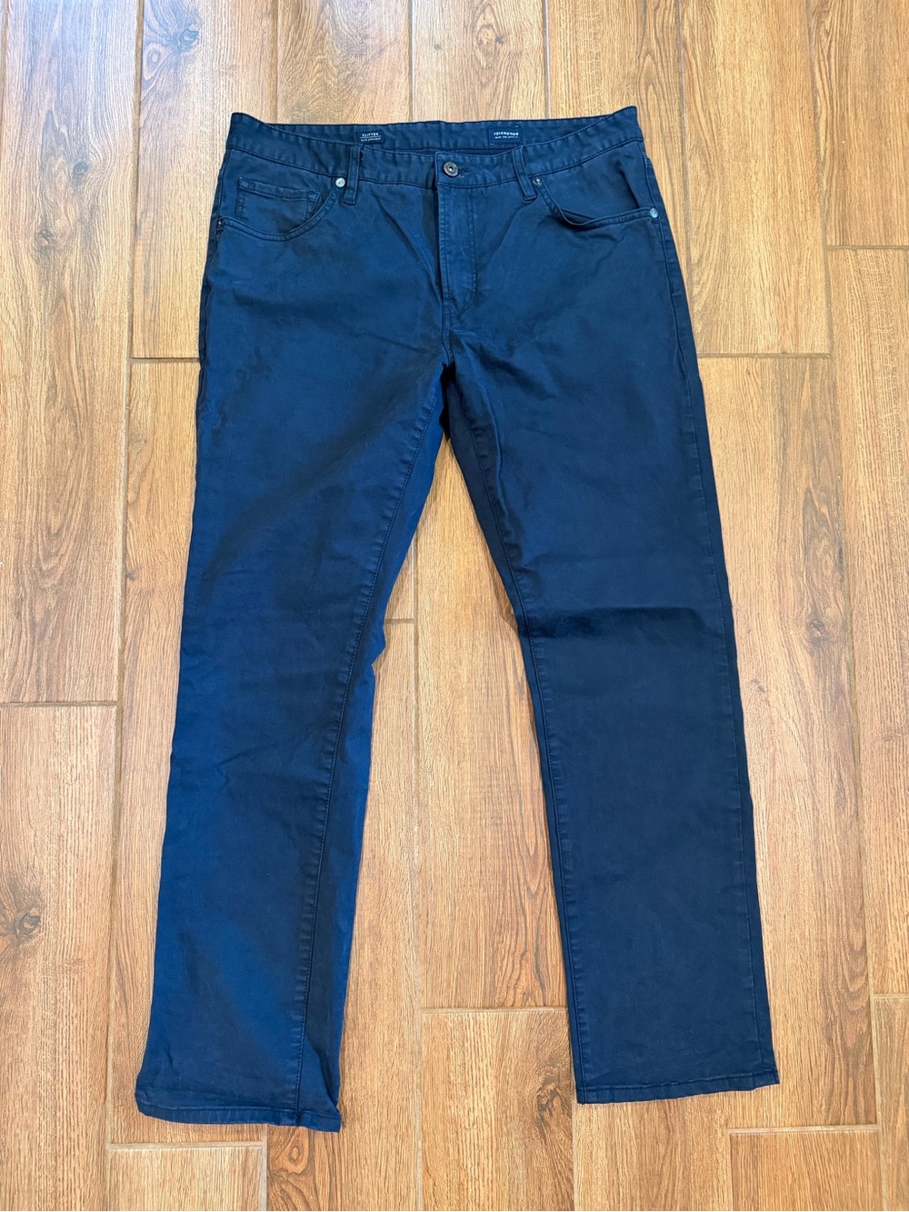 7 Diamonds Men's Clifton Navy Straight-Leg Jeans / men’s 35/32